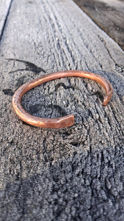 Textured Copper bangle/cuff