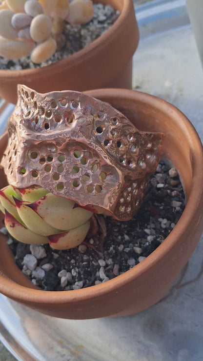 Lavaheart Chased copper cuff